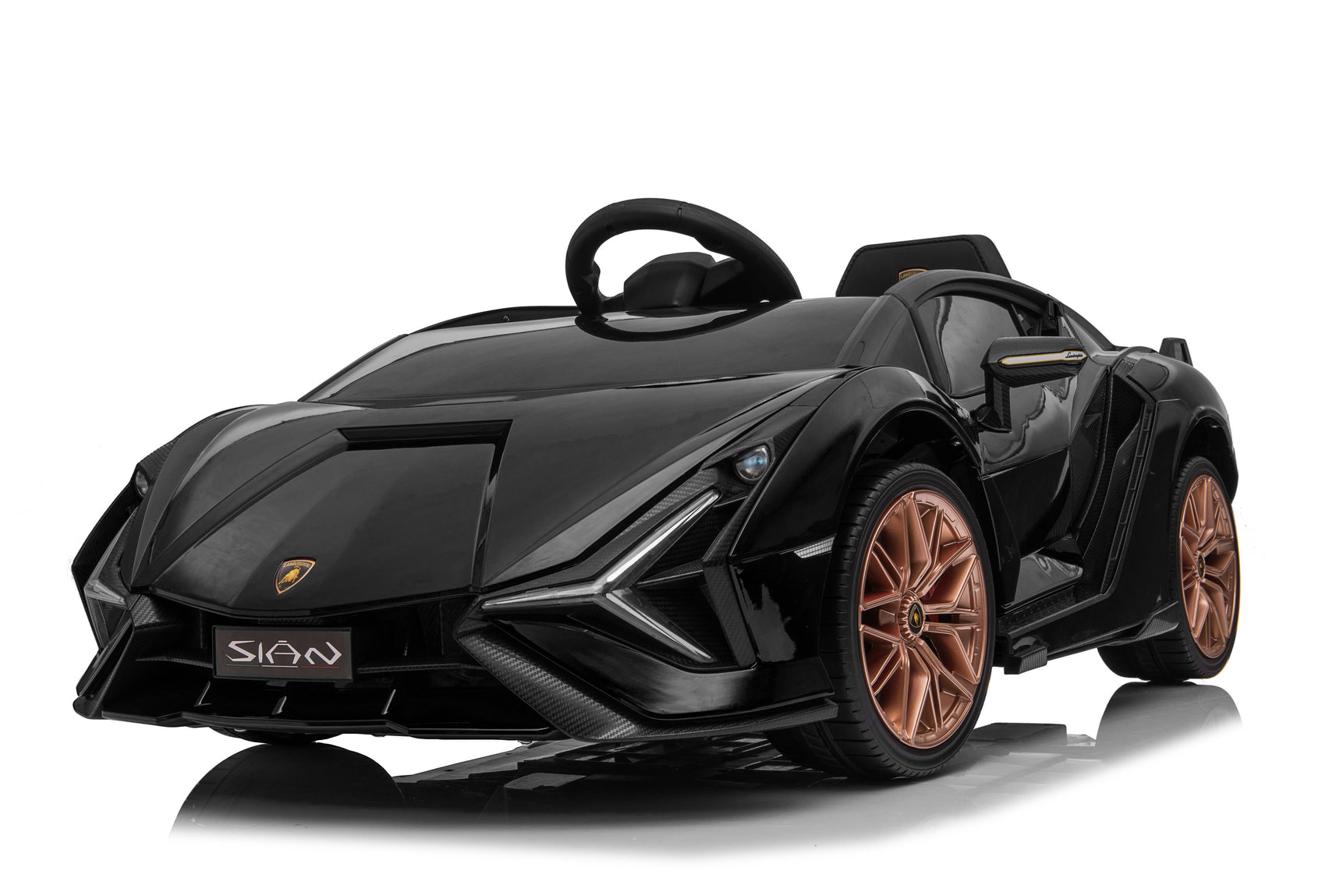 Lamborghini Sian Accu Auto voor Kinderen 12V - zwart