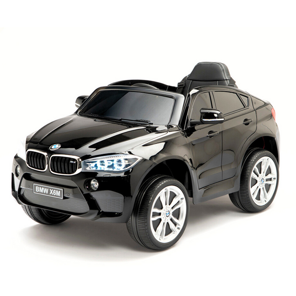 BMW X6 M Elektrische Kinderauto 12V met Afstandbediening - Zwart