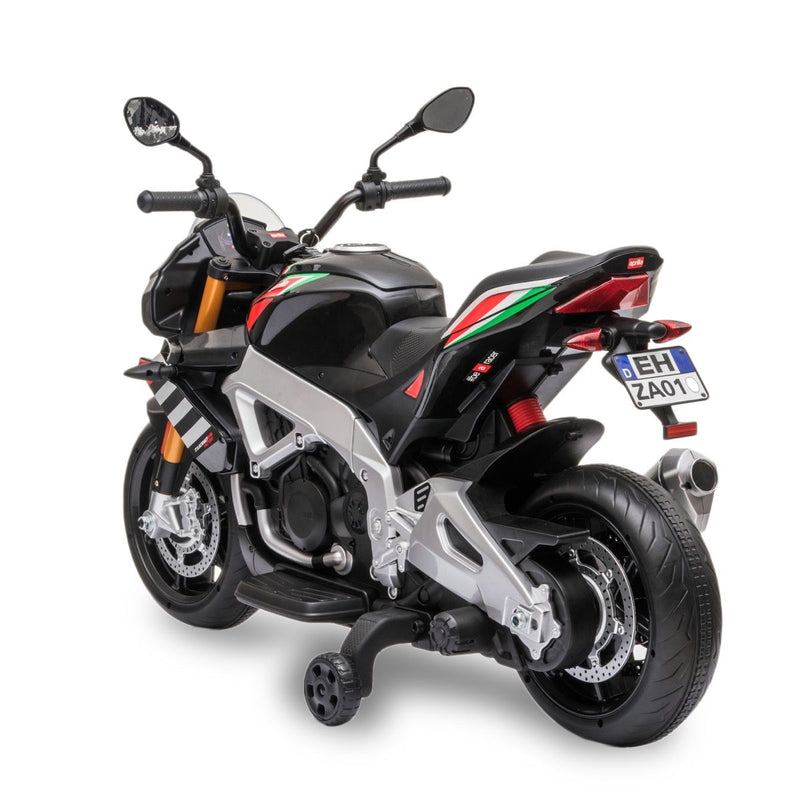 Moto électrique 12V Aprilia Dorsoduro 900 Rouge, mini moto électrique pour  enfant