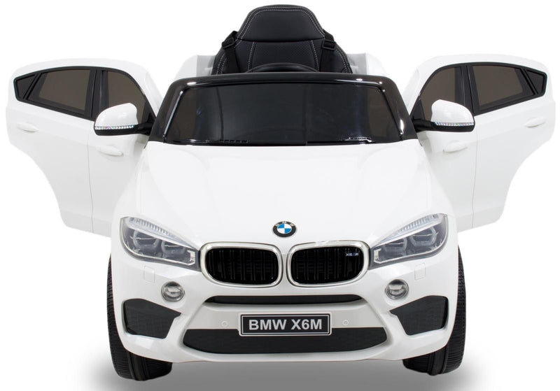 BMW X6 M Blanc, Version 1 place, voiture électrique enfant, 12
