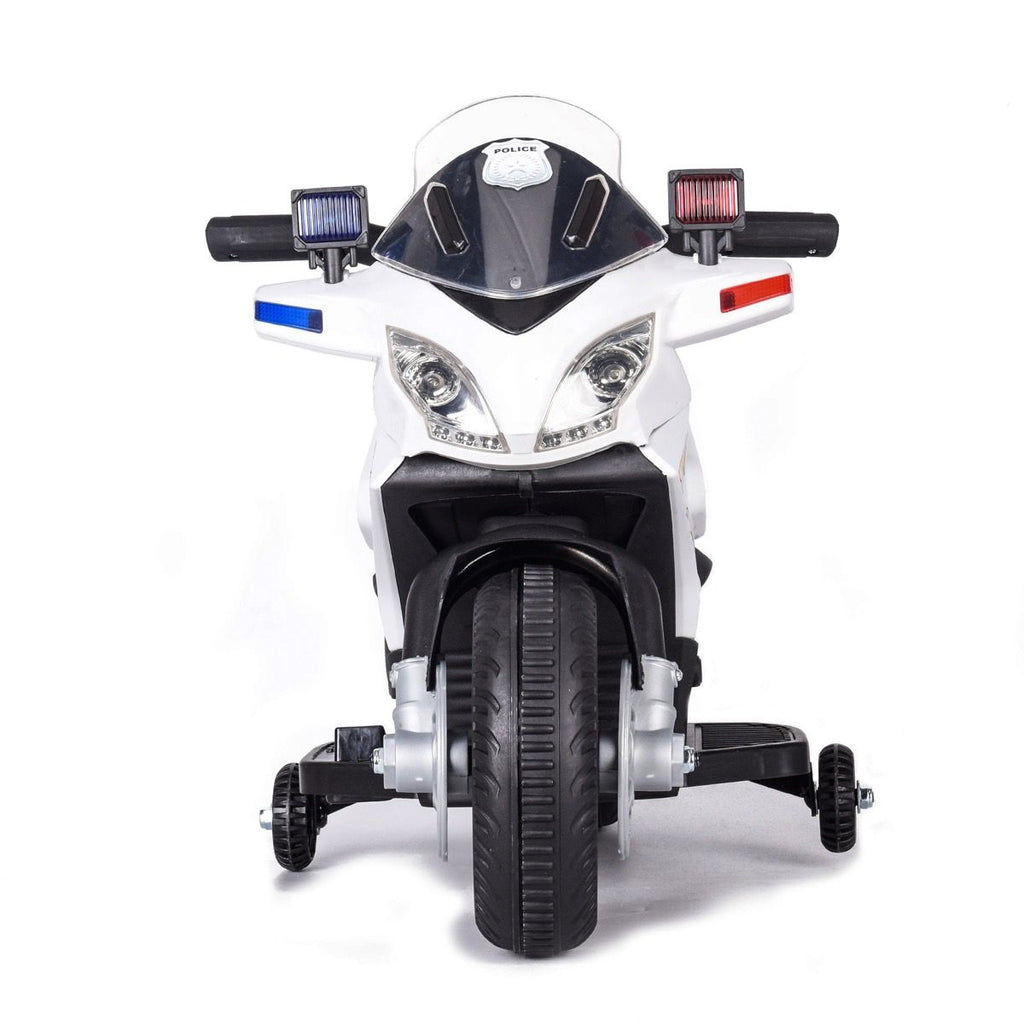 Moto de Police Mini - Blanc- Moto électrique pour Enfants Police avec  Batterie 6v : : Jeux et Jouets